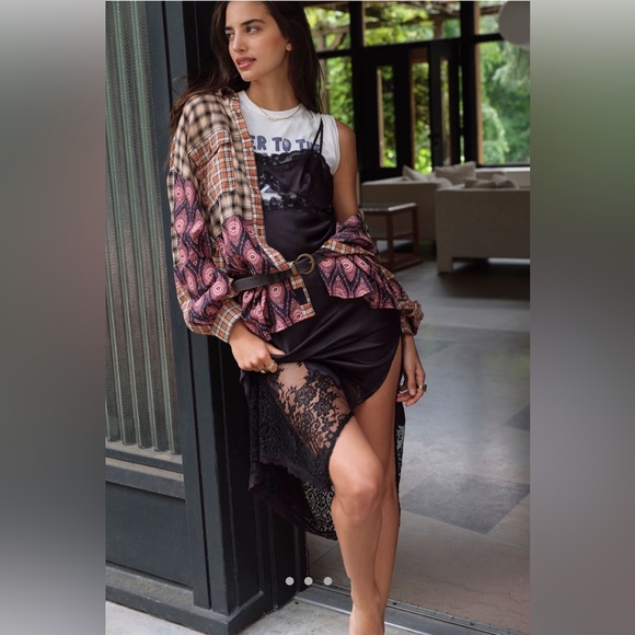 Night Out Mood Midi Slip Black XS Free People - Picture 4 of 16